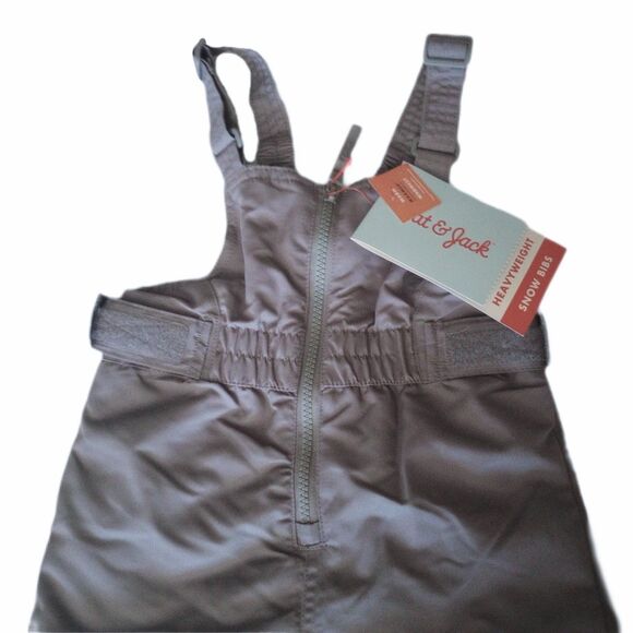 NWT Cat & Jack Gray Bibbed Snow Pants sz 2T Toddler Boys - Picture 3 of 5